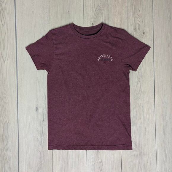 Quicksilver sz small maroon graphic t shirt - Picture 1 of 6